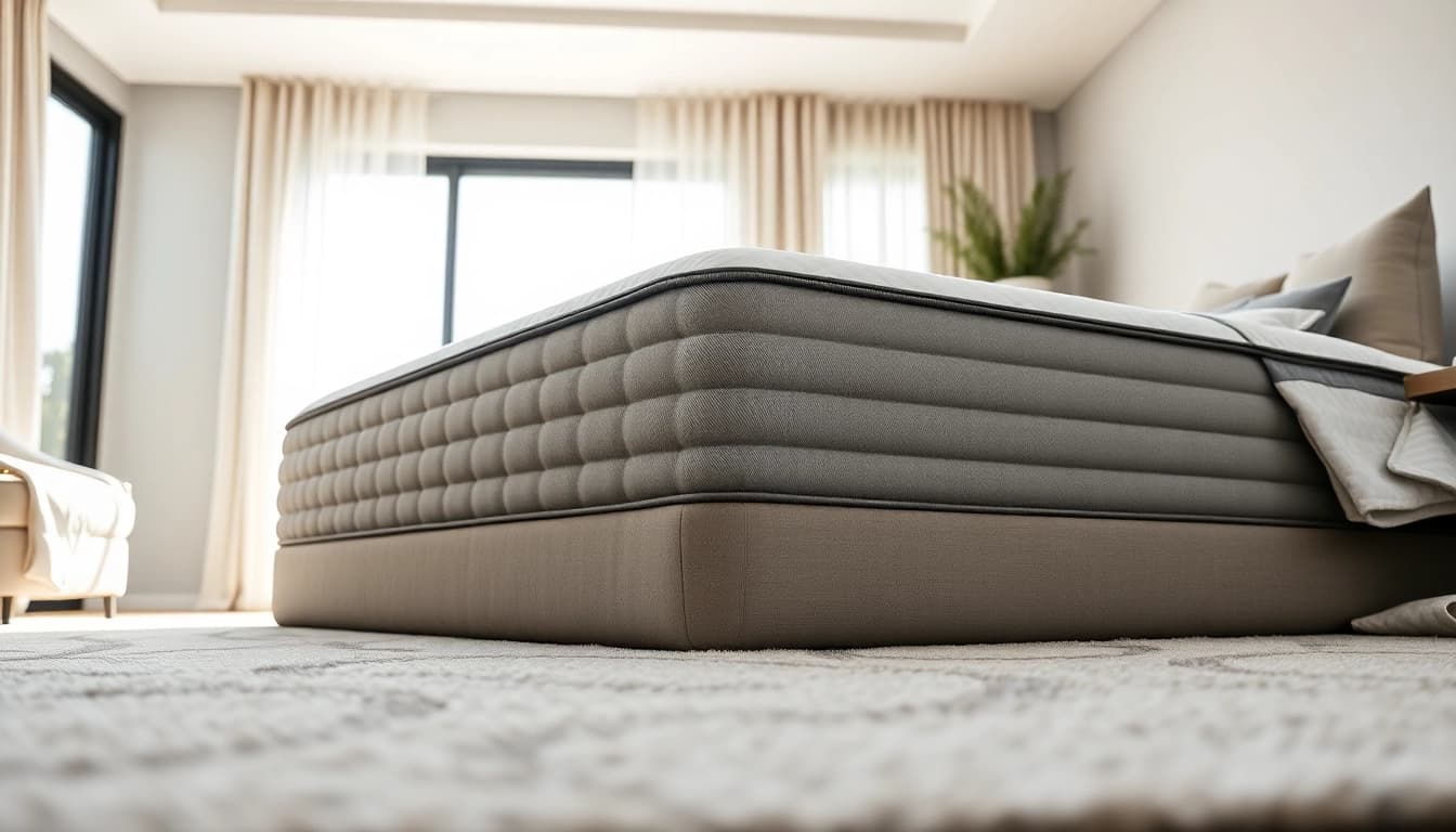 View of king mattress dimensions in a modern, inviting bedroom setting with elegant decor.