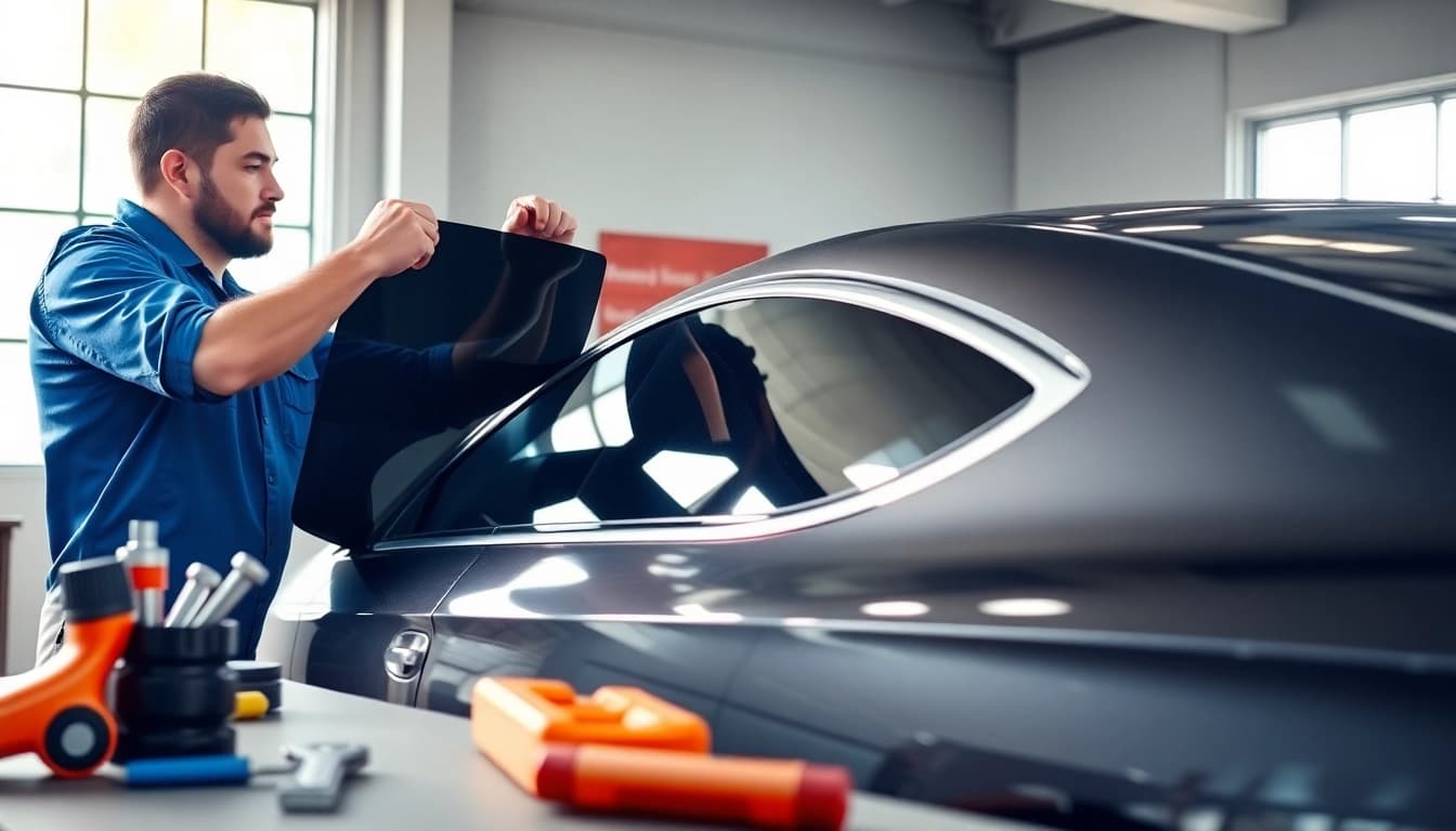 Enhance your vehicle with expert window tint Chattanooga application, showcasing precision and sleek design.