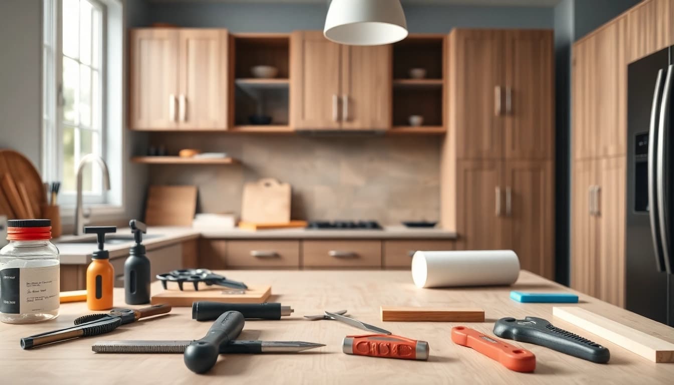 Cabinet Refacing Clearwater FL service showcasing skilled craftsmanship in a modern kitchen.