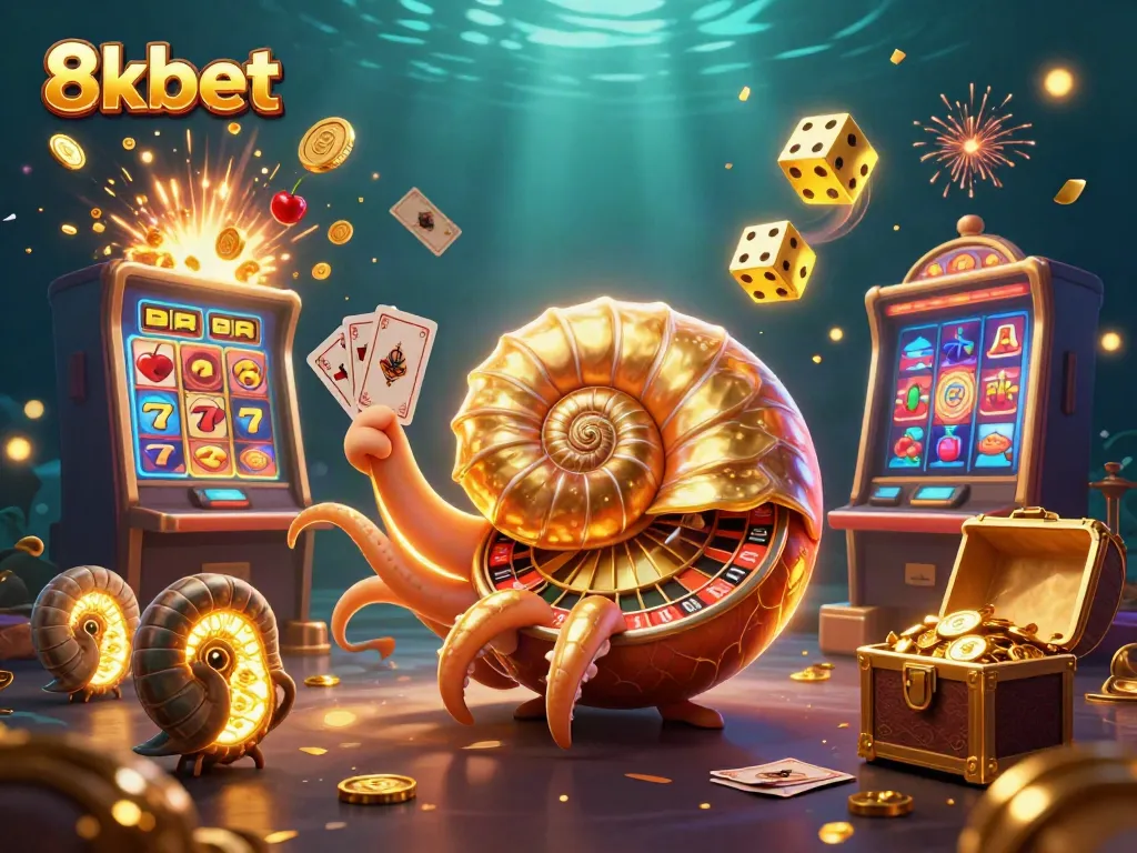 Engage with the vibrant 8xbet casino scene featuring cartoon nautilus and exciting game elements