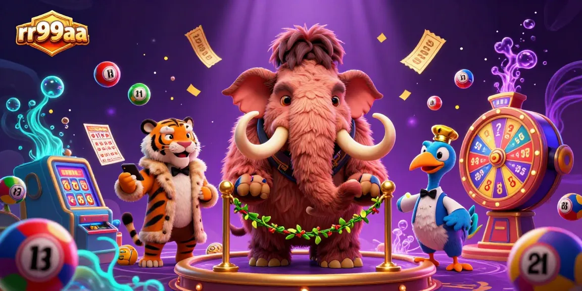 Experience the vibrant casino scene at rr99aa with dynamic characters and colorful game elements.