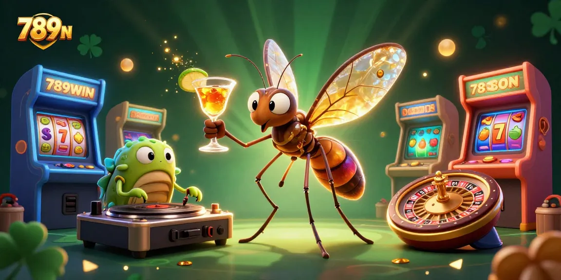 Experience thrilling wins at 789WIN with vibrant casino games and characters in an engaging digital scene.